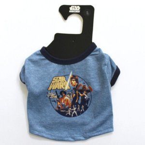 Star Wars Ringer Dog Pet Tee Shirt Size S - Blue
